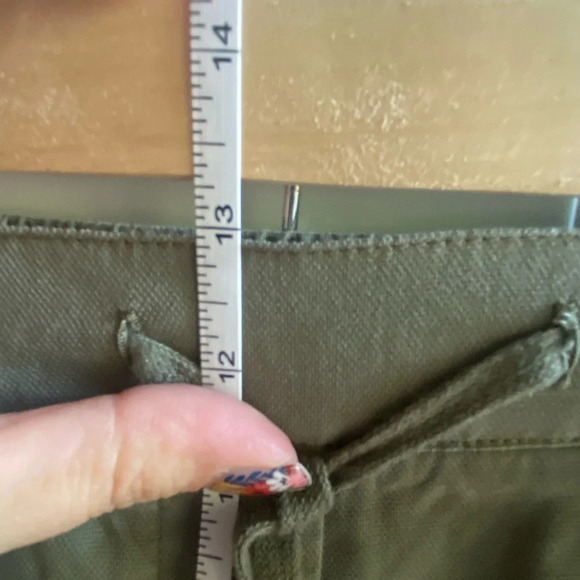 Talbots NWT Sage Green Flat Front Utility Pull On Shorts Athleisure Boho Sz 2X - Picture 10 of 10